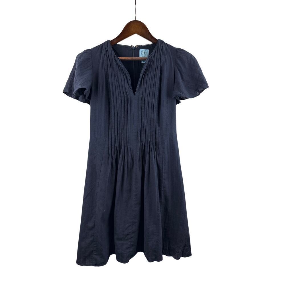 Women’s CeCe Size 4 Navy Blue Short Sleeve Midi Dress